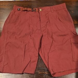 Men's Casual Burgundy Shorts